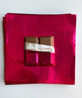 4 X 4 inch Fuchsia Foil Candy Wrappers 