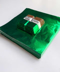 4x4 inch Green Foil Candy Wrappers for chocolate bars