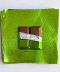 4 X 4 in. Lime Green Foil Candy Wrappers