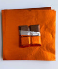 4 X 4 in. Orange Foil Candy Wrappers