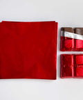 4x4 inch Red Foil Candy Wrappers | Chocolate bar wrappers