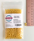 5mm gold edible sugar pearls