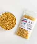 5mm gold sugar pearls