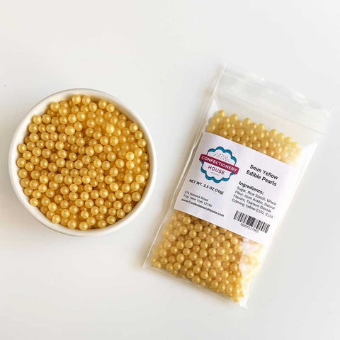 Golden Edible Pearls-25g