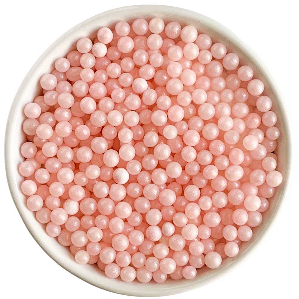 4mm Pink Sugar Pearls 2.5 Ounces Pink Edible Pearls Sugar Pearls Candy  Pearls Pearl Sprinkles 