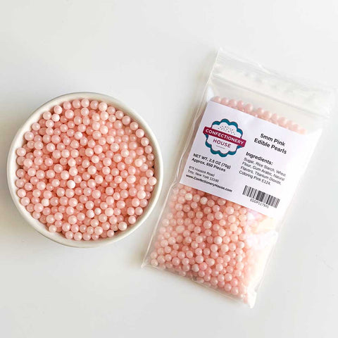 5mm Pink Sugar Pearls