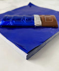 6 inch Dark Blue Candy Foil Wrappers | Foil for Wrapping Chocolate Bars
