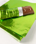 6 inch Lime Green Candy Foil Wrappers