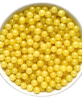 6mm Yellow Edible Pearls