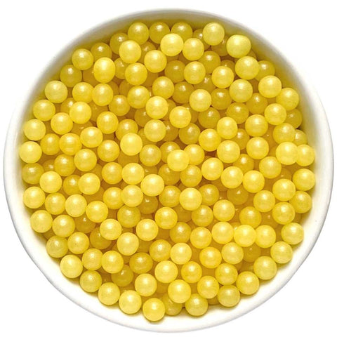 6mm Yellow Edible Pearls