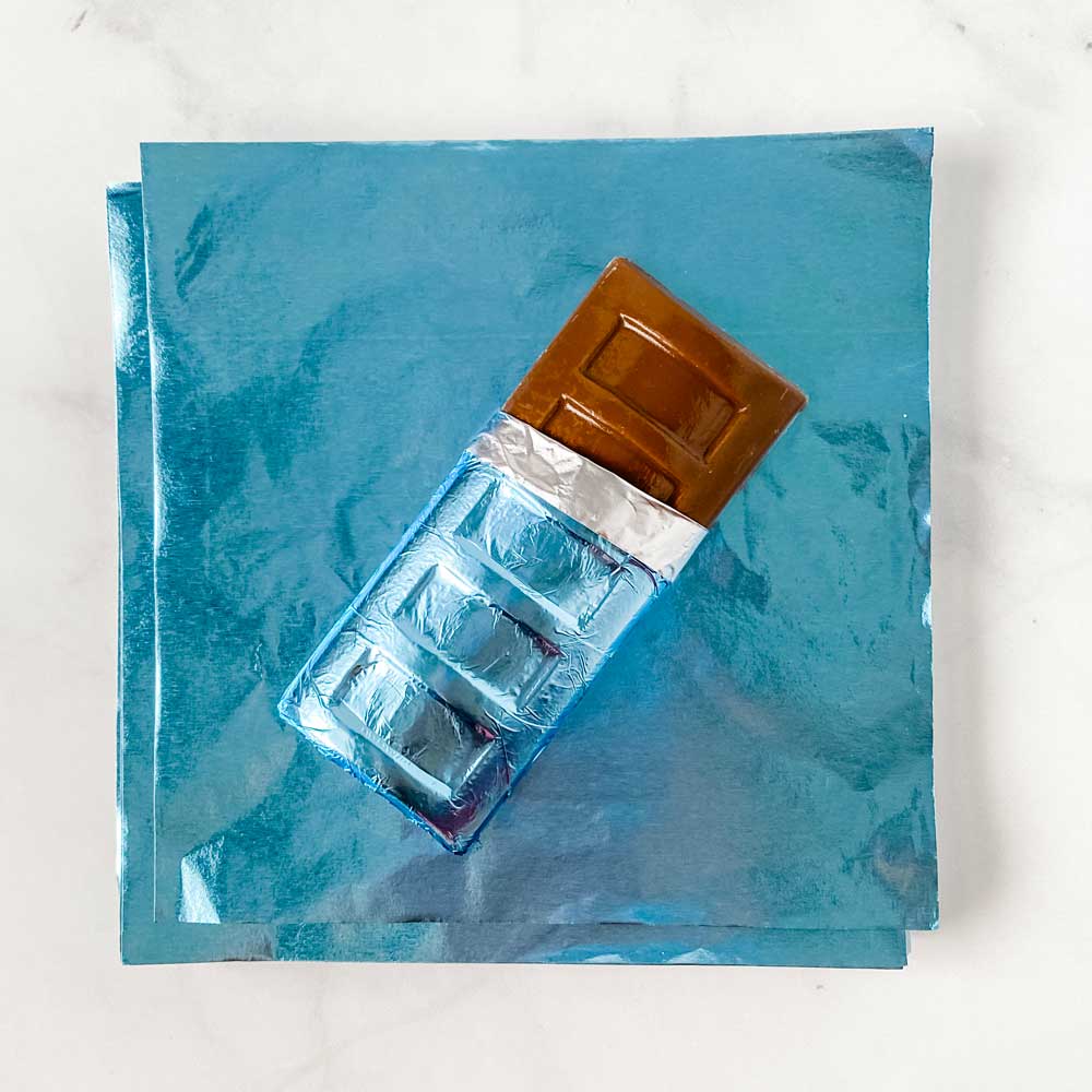 6x6 inch Blue Foil Candy Wrappers | Chocolate Foil Wrappers ...