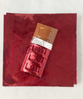 6x6 Burgundy Chocolate Foil Wrappers | Candy Foil Wrappers
