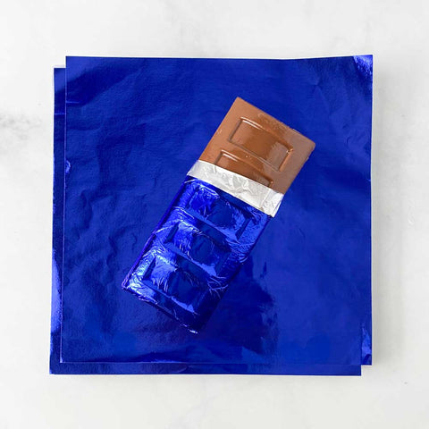 6x6 Dark Blue Chocolate Foil Wrappers | Royal Blue Chocolate Foil Wrappers