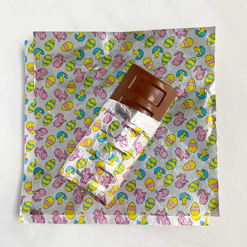 6x6 Easter Print Chocolate Foil Wrappers