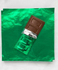 6x6 Green Chocolate Foil Wrappers