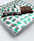 6x6 Holly Print Candy Foil Wrappers