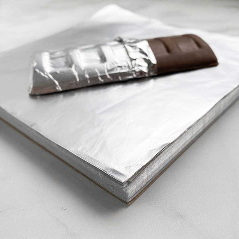 6x6 inch Silver Chocolate Foil Wrappers