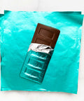 6x6 inch Teal Foil Candy Wrappers