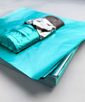 6x6 inch Teal Chocolate Foil Wrappers