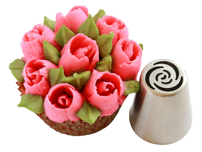 Petal Rose Russian Pastry Tip Russian Pastry Tips Tips, tubes, nozzles Confectionery House