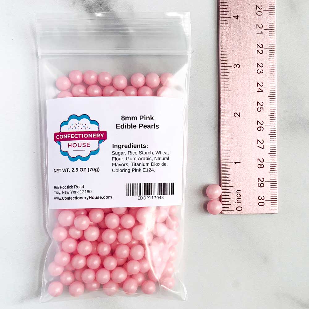 8mm Pink Sugar Pearls