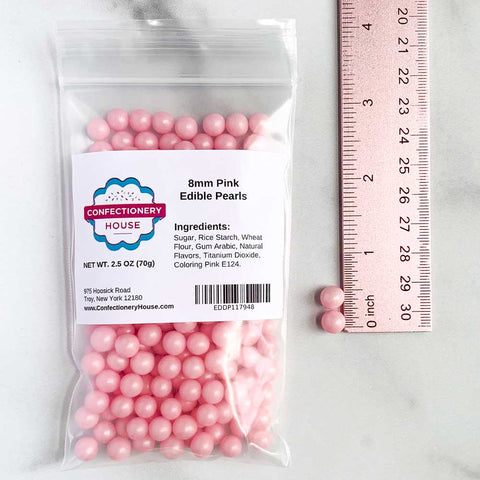 8mm Pink Sugar Pearls