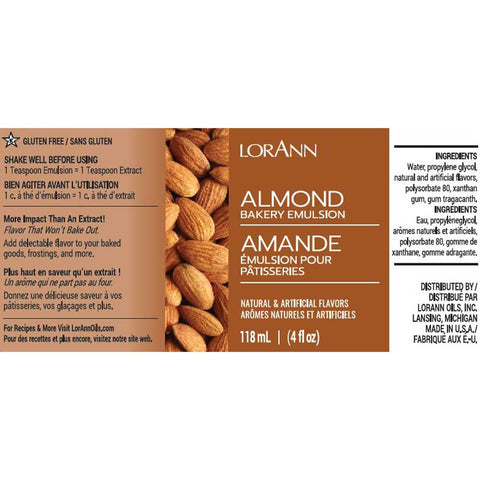 Almond Bakery Emulsion Label
