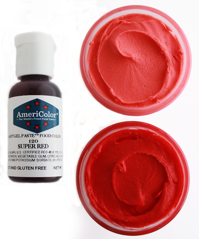 AmeriColor Red-Red Gel Paste Food Color .75 Ounce - Confectionery