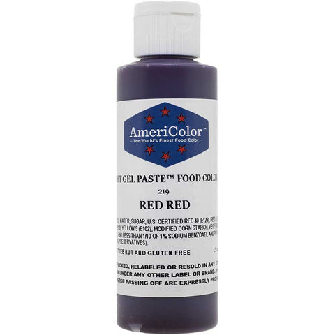 AmeriColor Red-Red Gel Paste Food Color 4.5 Ounces