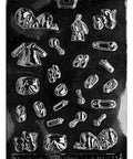 assorted baby pieces candy mold