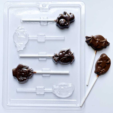Halloween melting chocolate value pack - Assorted Halloween Lollipop Mold