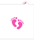Baby Footprint Cookie Stencil