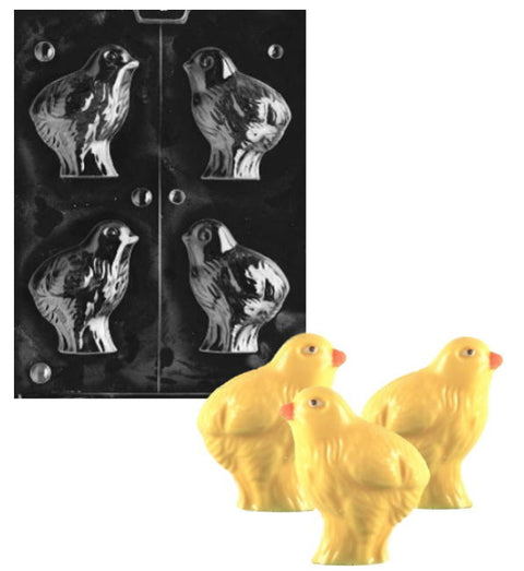 3-D Hollow Chick Candy Mold