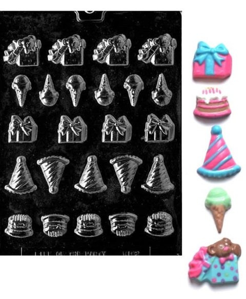 Birthday Deco's small pieces candy mold