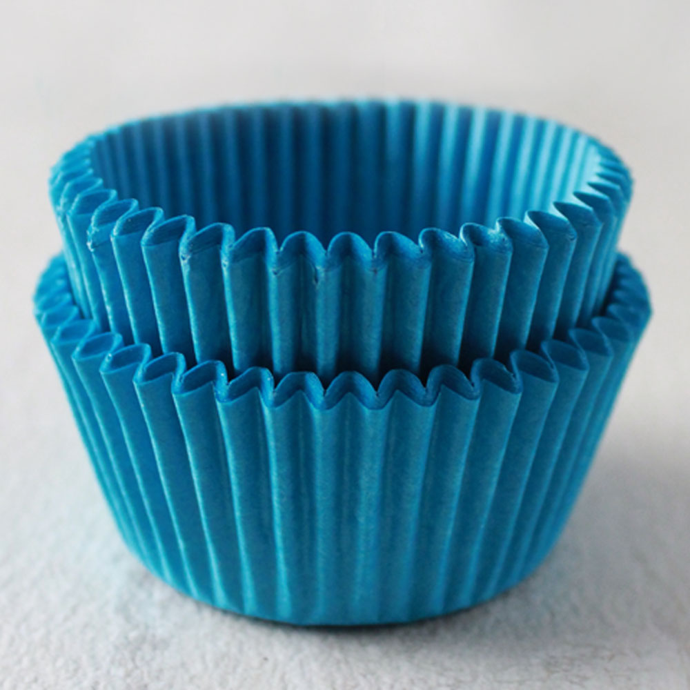 STANDARD Foil Cupcake Liners / Baking Cups – 50 ct LT BLUE – Cake