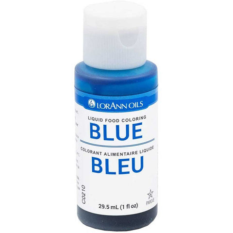 Lorann Liquid Food Color 1 Ounce-Blue