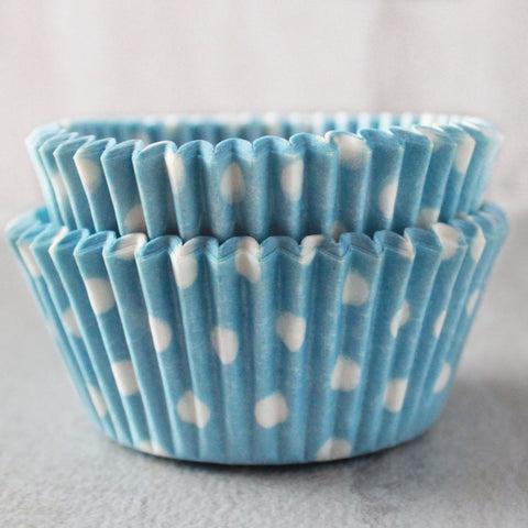 Blue Polka Dot Cupcake Cups