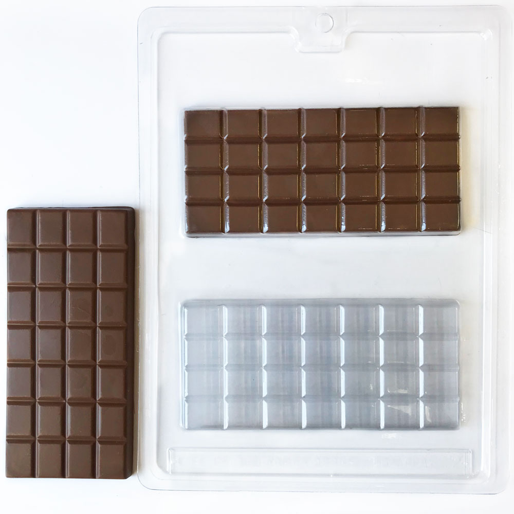Fimary 2 Pcs Break Apart Chocolate Molds Silicone Deep, Candy Bar Molds  Silicone Shapes, Silicone Molds for Wax Melts Large(Pyramid set)