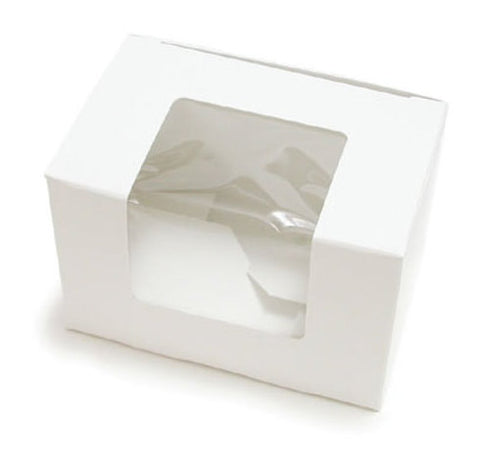1/2 LB. White Easter Egg Box with Window