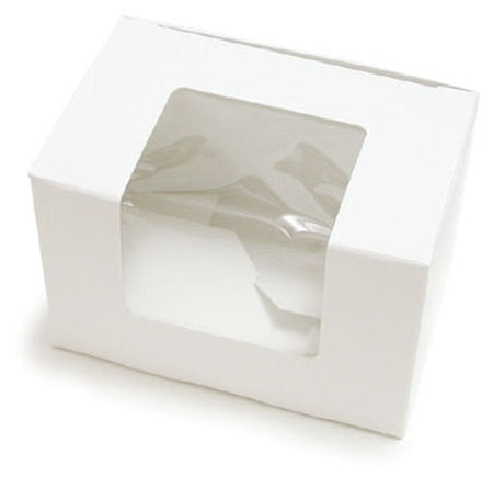 1 LB. White Easter Egg Box with Window