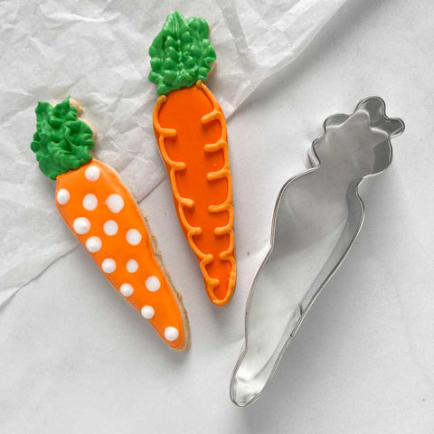 Carrot Cookie Cutter 4 1/4 inch | Easter Carrot Cookie Cutter