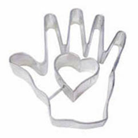 heart in hand cookie cutter