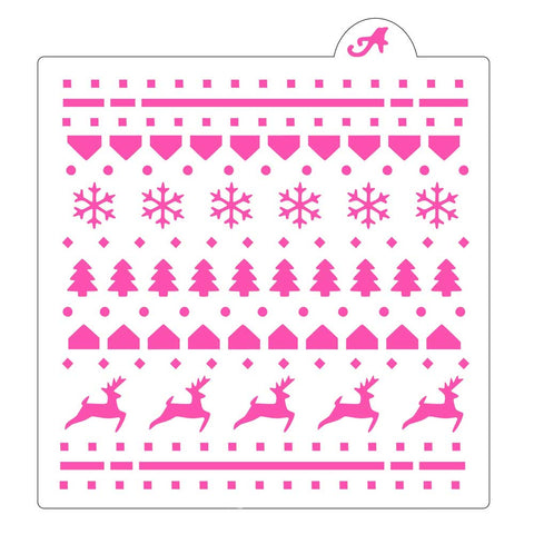 Christmas Sweater Pattern Cookie Stencil