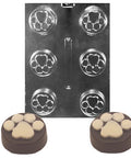 paw print cookie and mold