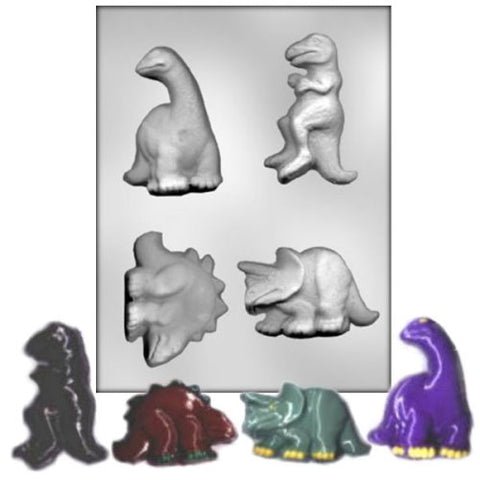 dinosaur pieces and mold