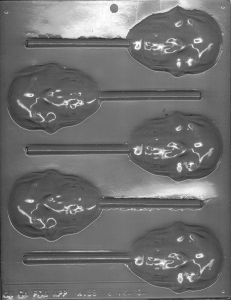 Hard Candy Skull Lollipop Mold & Sticks