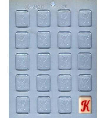 Letter K Mint Candy Mold