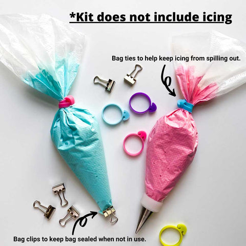 Cookie Decorating Kit | Tip less Piping Bags