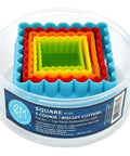 Square Plastic Cookie Cutter Set
