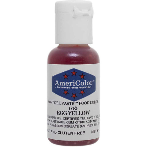 AmeriColor Egg Yellow Gel Paste Food Color .75 Ounce